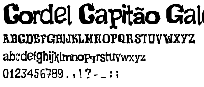 Cordel Capitão Galdino  font